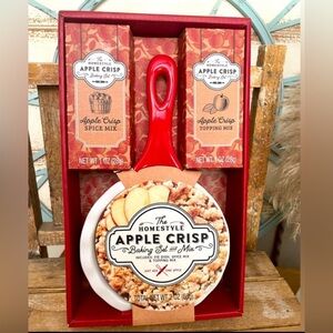 The HOMESTYLE APPLE CRISP  Baking Set & Mix NIB•